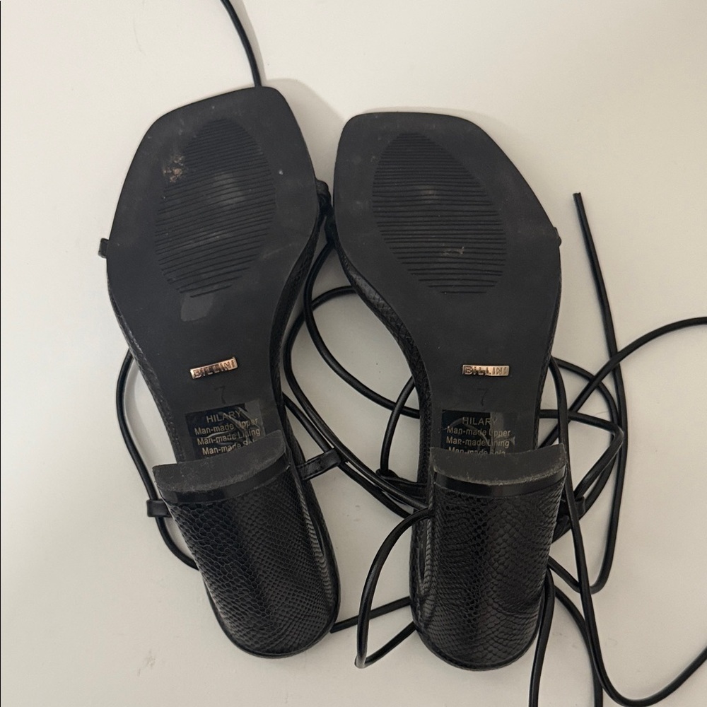 Billini Black Strappy Heels - Picture 3 of 3